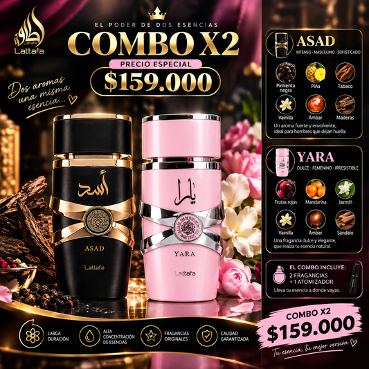 💗Combo x2 Perfumes Árabes Oferta Octubre💗