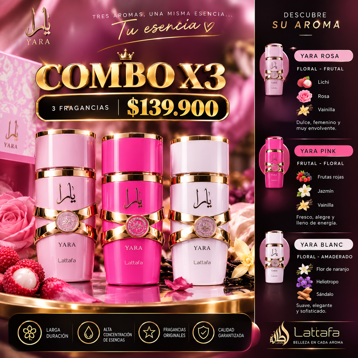 💗Combo X3 promo Perfumes Arabes💗