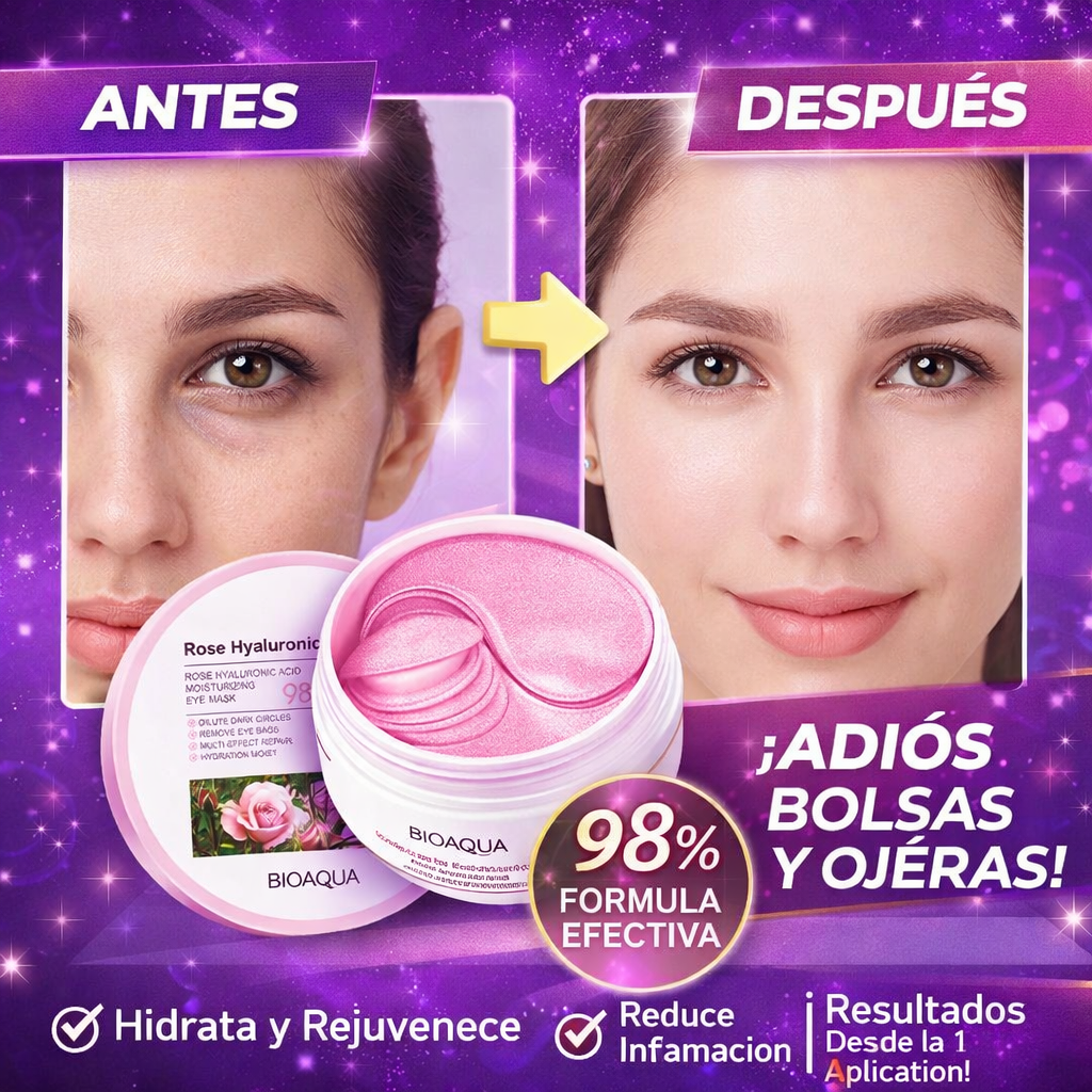 👑 Parches BIOAQUA Acido hialuronico 👑🌟ANTI OJERAS🌟